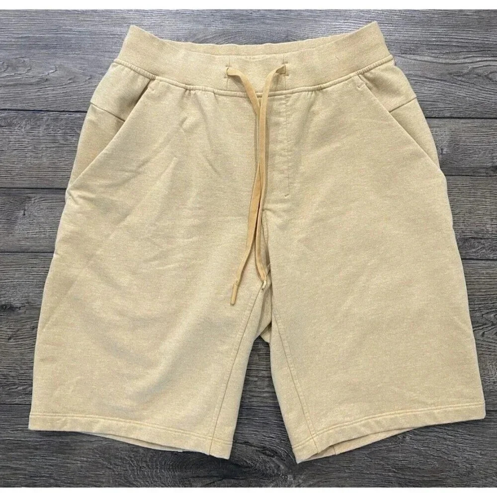 Men's Lululemon City Sweat Shorts 9.5" Inseam Yellow Heather Small S